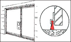 Double Hollow Metal Door Brush Seals