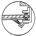 Brush mounting for sides of rolling steel doors